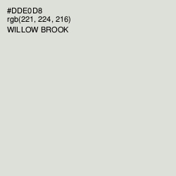 #DDE0D8 - Willow Brook Color Image